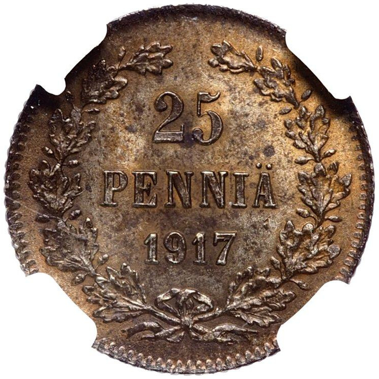 25 пенни 1917 года