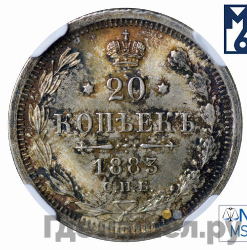 20 копеек 1883 года