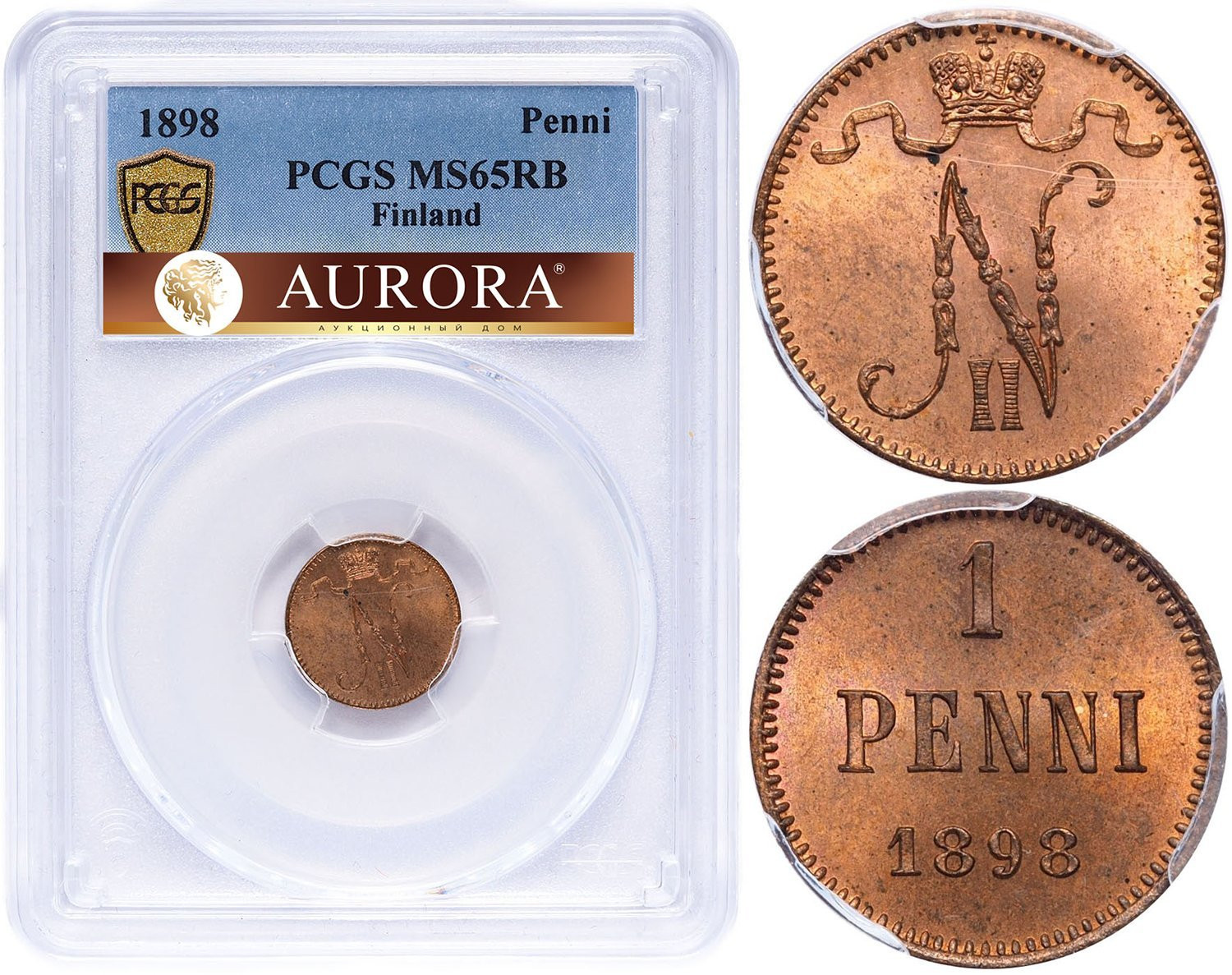 1 пенни 1898 года Для Финляндии