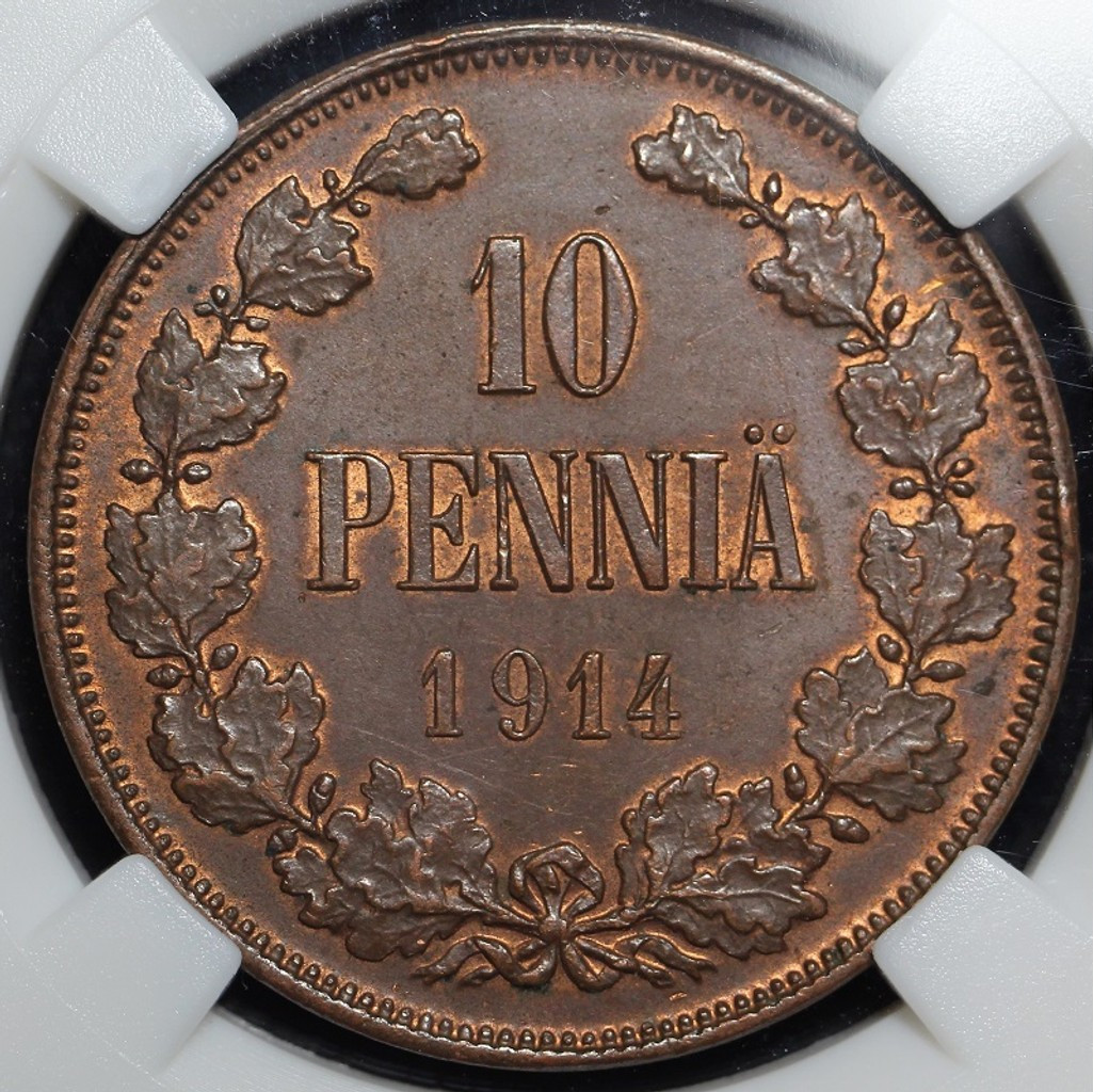 10 пенни 1914 года Для Финляндии