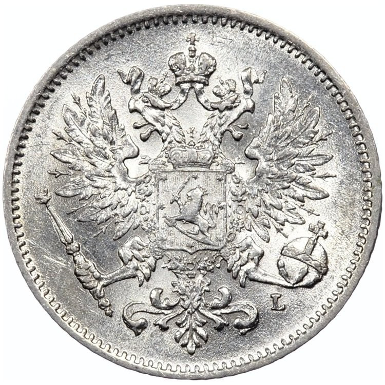 25 пенни 1908 года L Для Финляндии