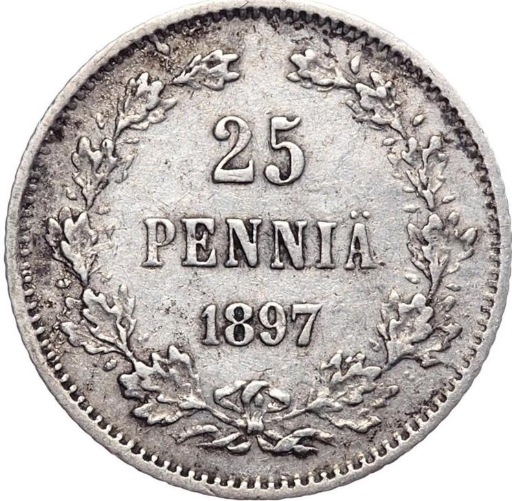 25 пенни 1897 года L Для Финляндии