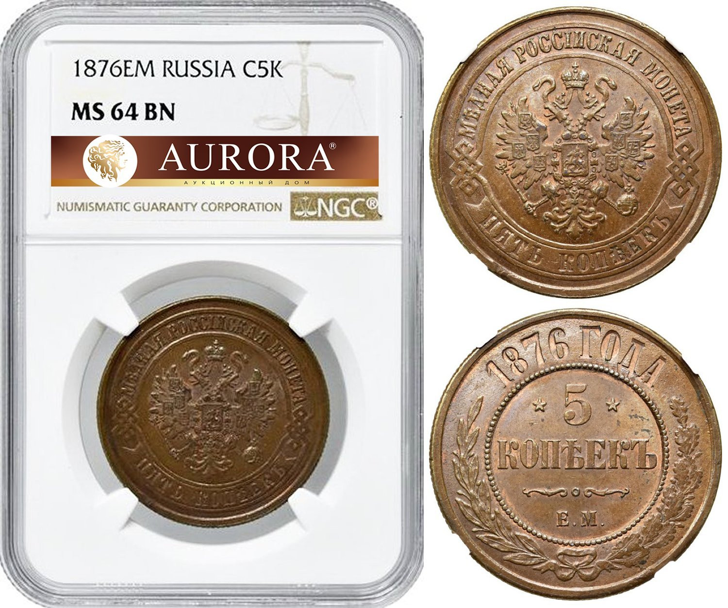 5 копеек 1876 года