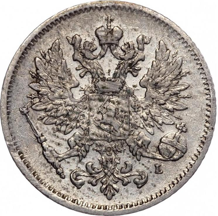 25 пенни 1907 года L Для Финляндии