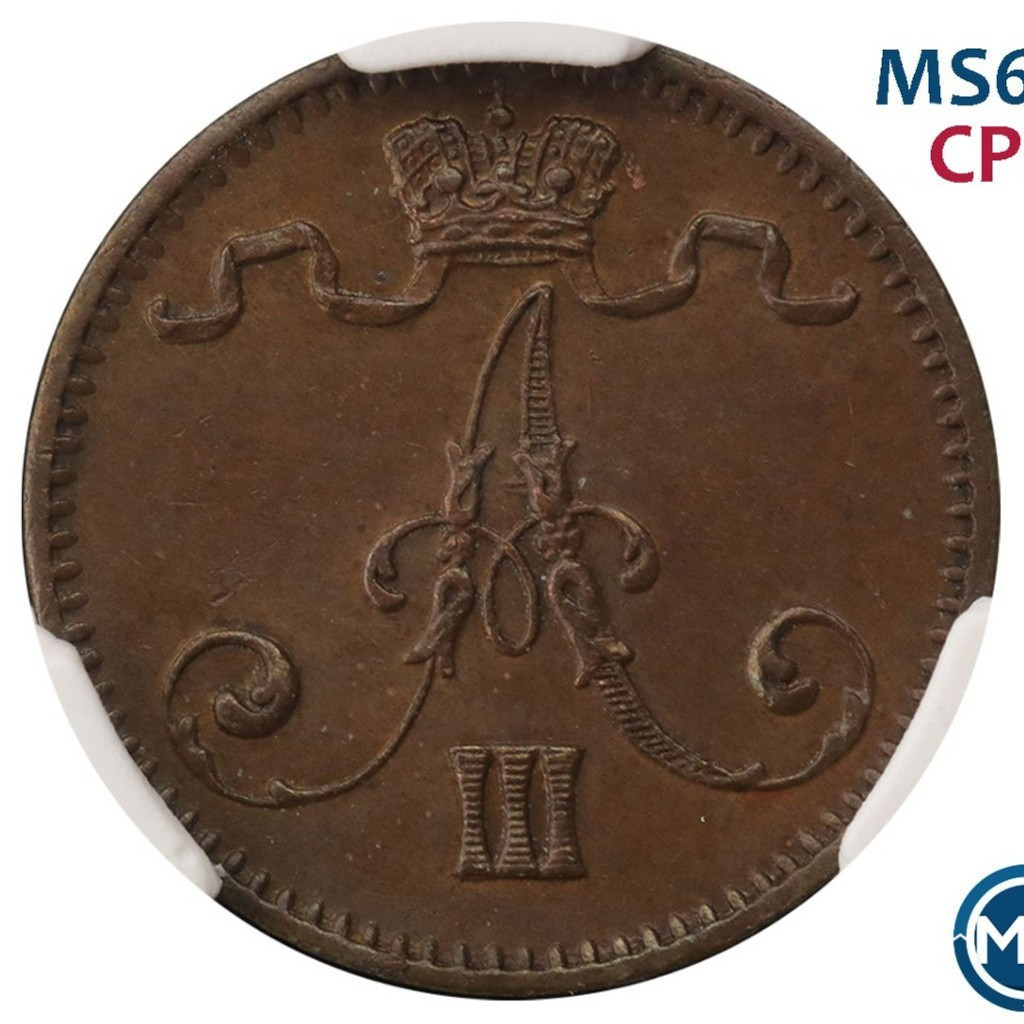 1 пенни 1881 года Для Финляндии