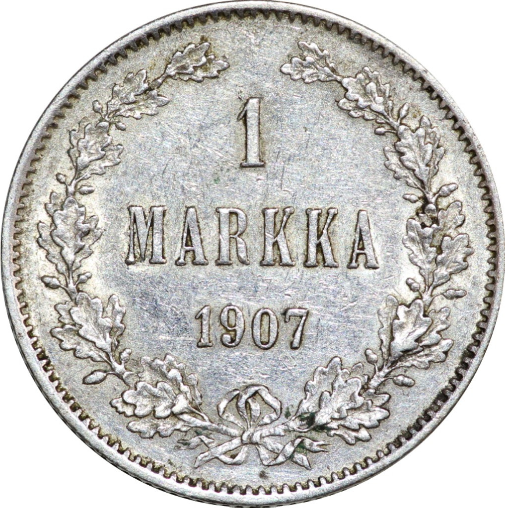 1 марка 1907 года L Для Финляндии