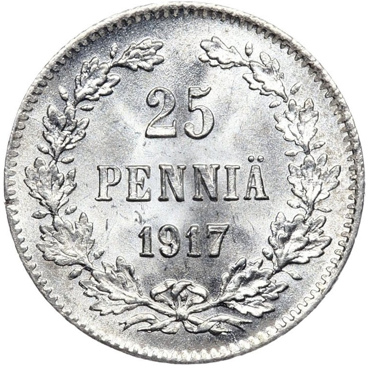 25 пенни 1917 года