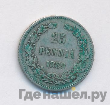 25 пенни 1889 года L Для Финляндии