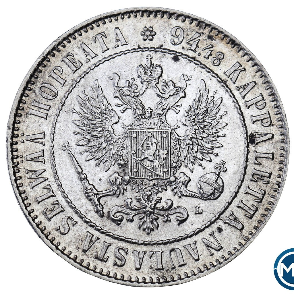 1 марка 1907 года L Для Финляндии