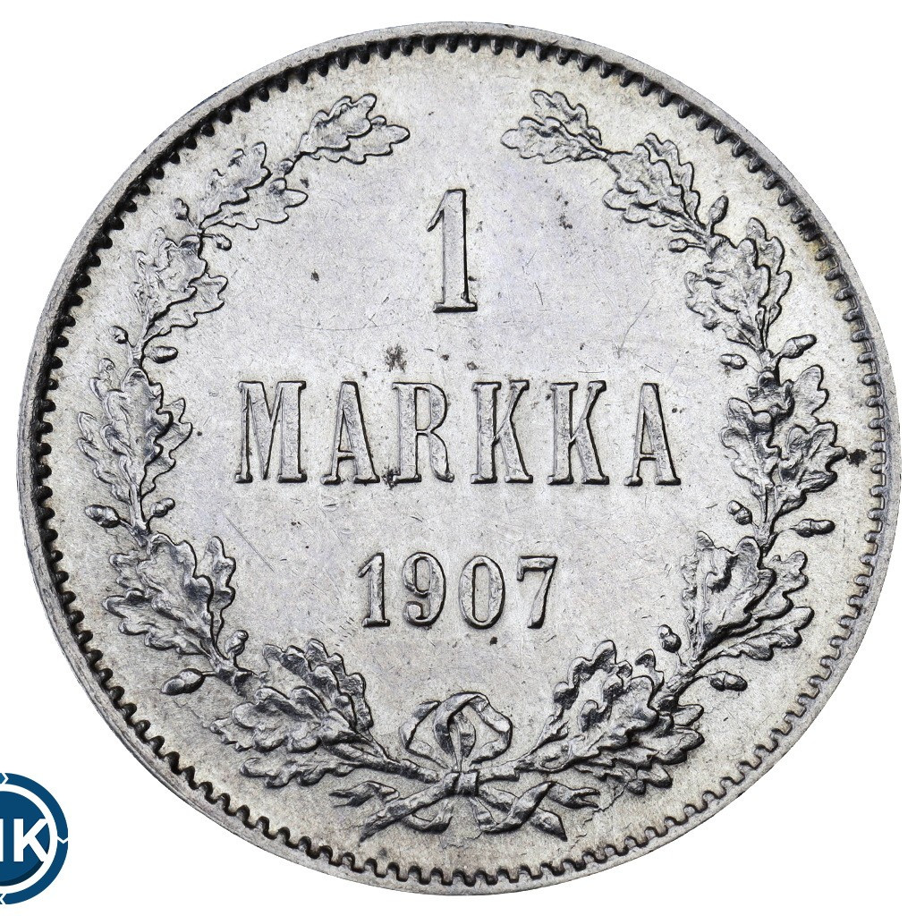 1 марка 1907 года L Для Финляндии