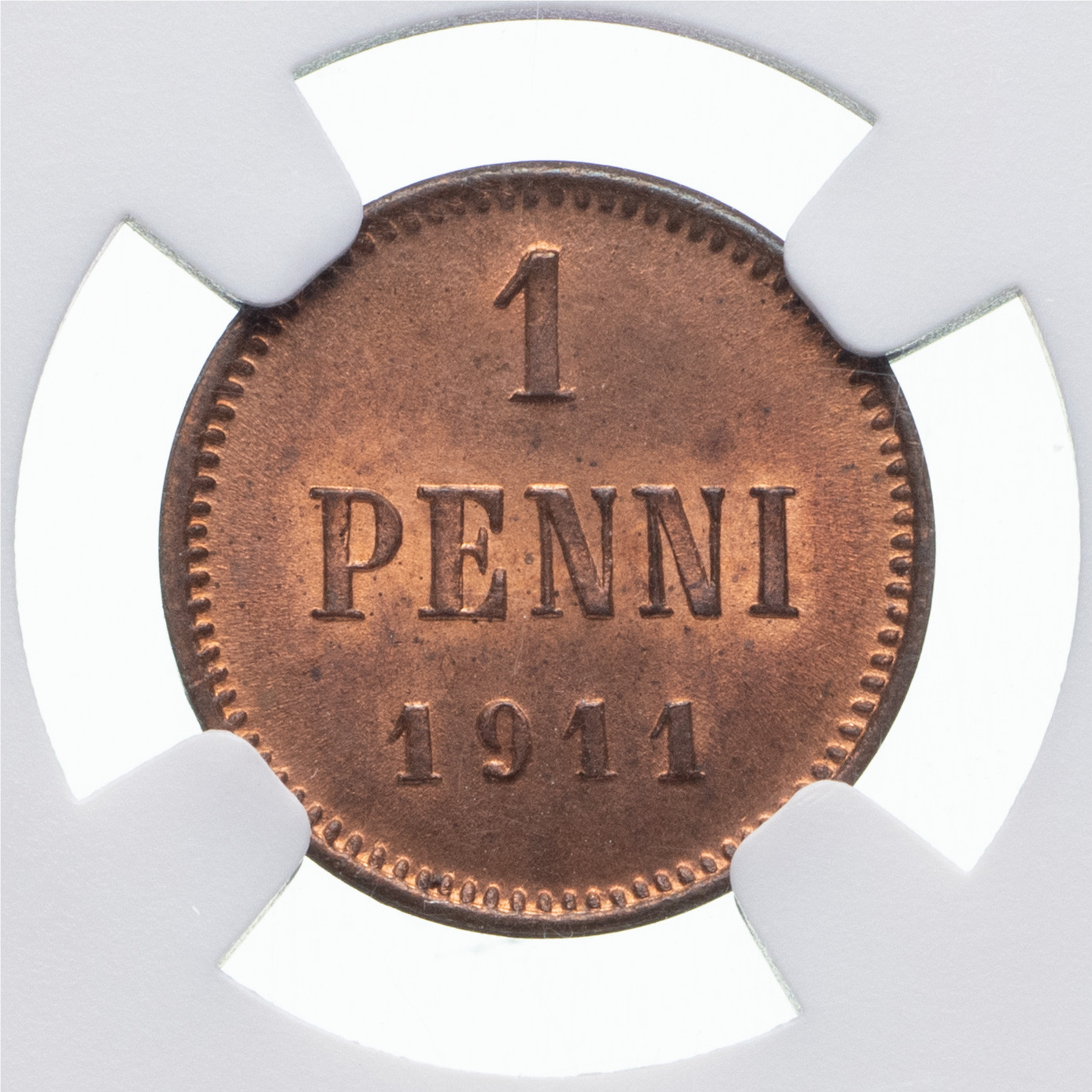 1 пенни 1911 года Для Финляндии