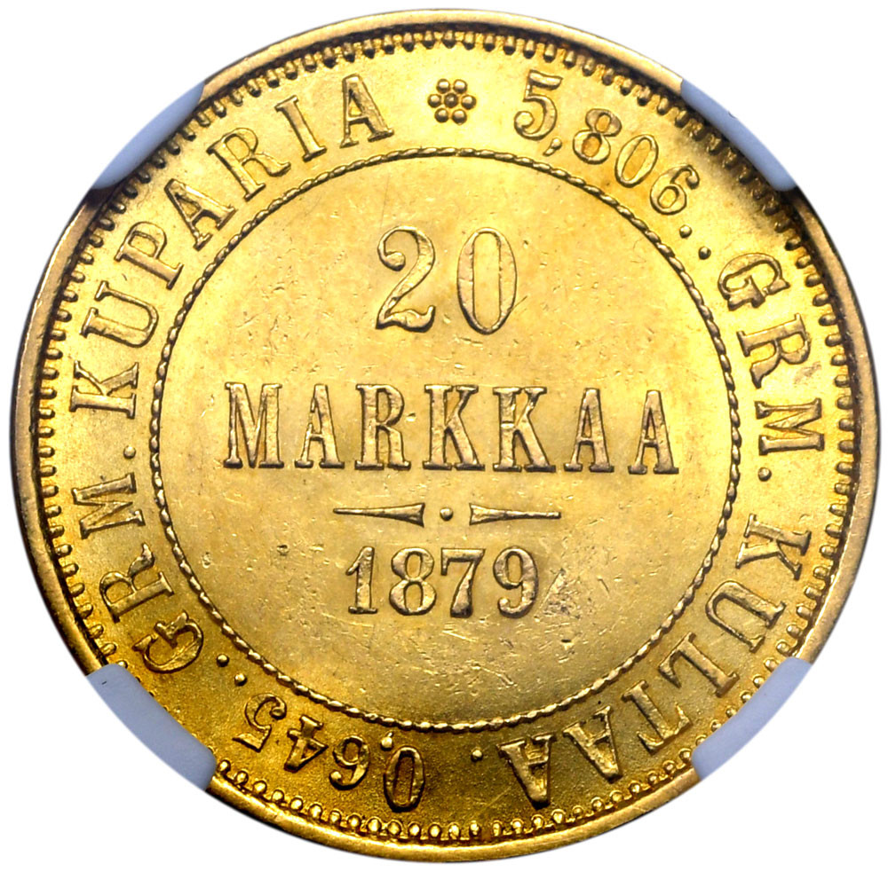 20 марок 1879 года S Для Финляндии