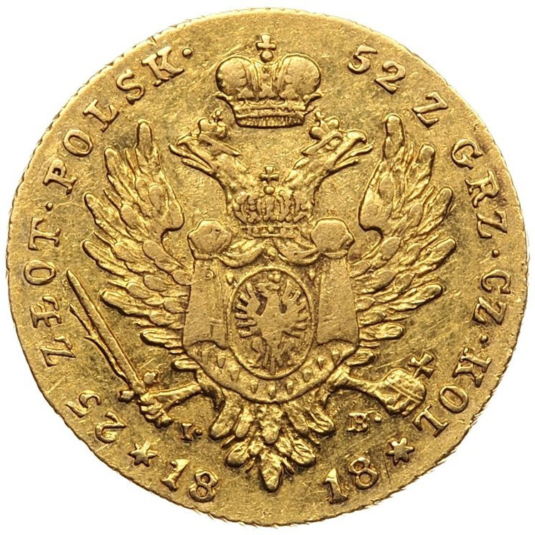 25 злотых 1818 года