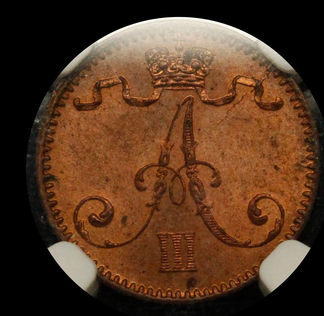 1 пенни 1893 года Для Финляндии