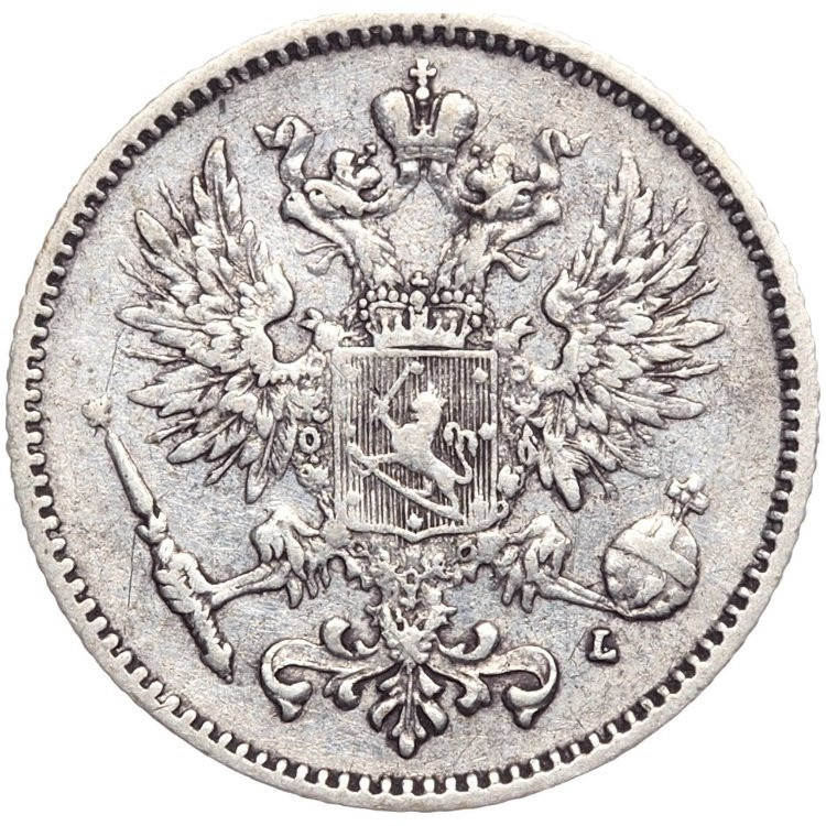 50 пенни 1893 года L Для Финляндии