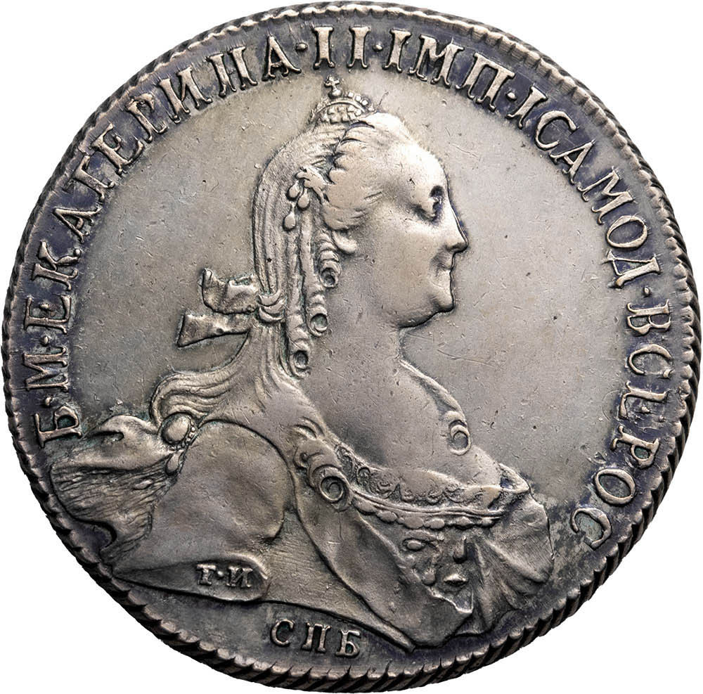 1 рубль 1774 года СПБ ТИ ФЛ