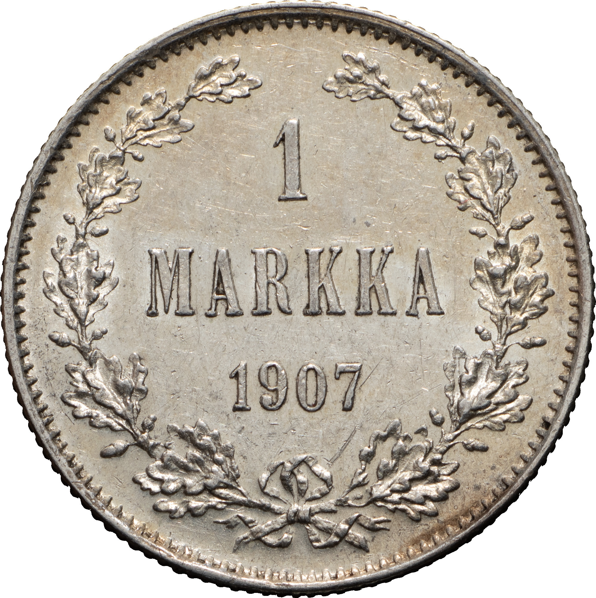 1 марка 1907 года L Для Финляндии