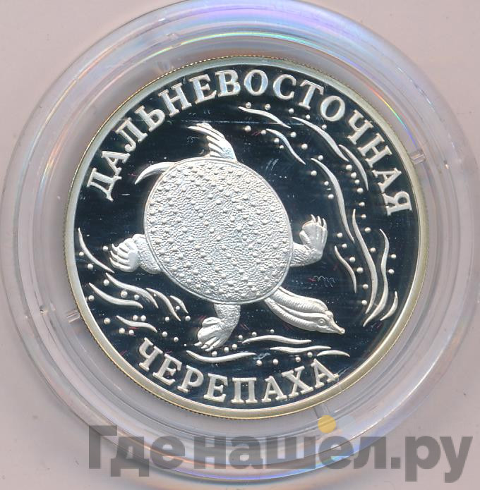 1 рубль 2003 года СПМД Красная книга - Дальневосточная черепаха
