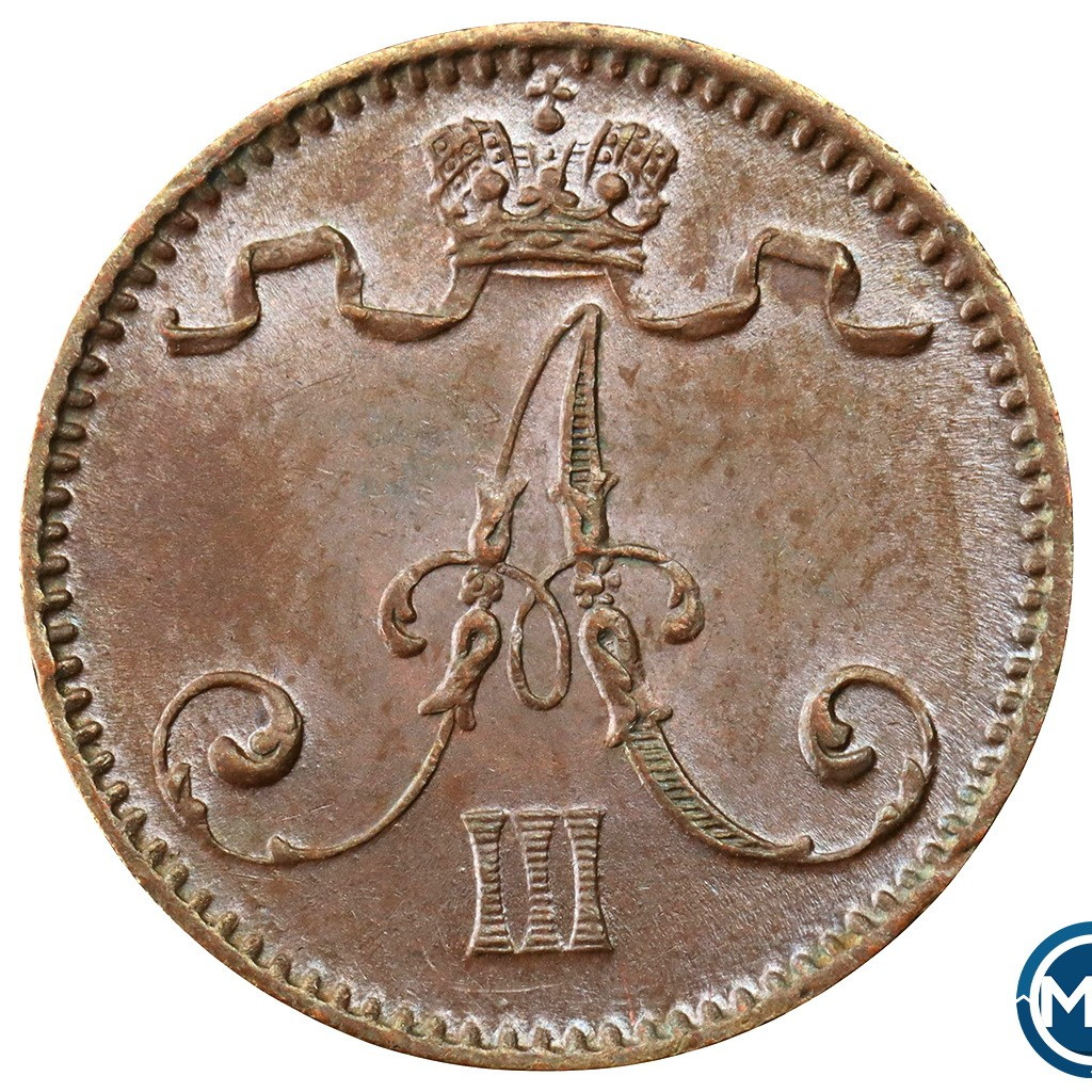 1 пенни 1892 года Для Финляндии