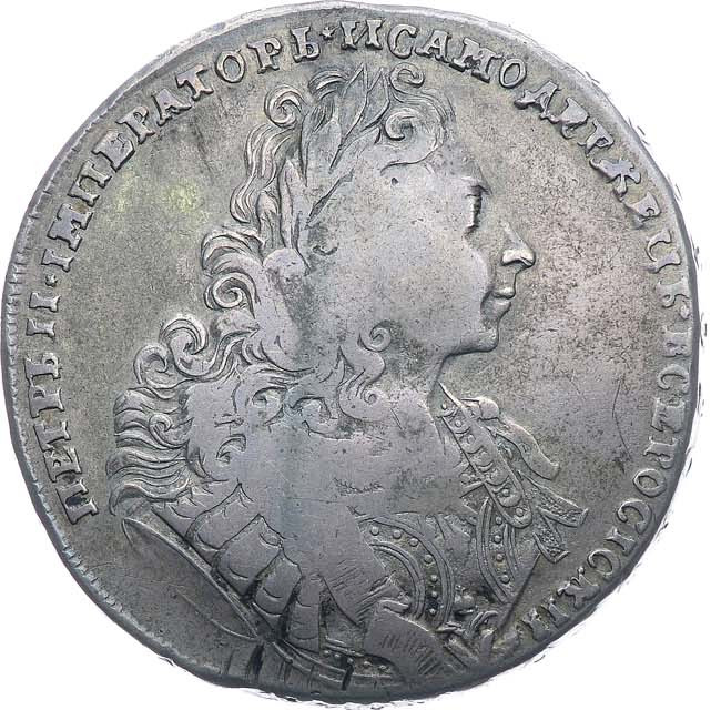 1 рубль 1729 года