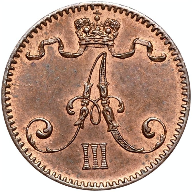 1 пенни 1894 года Для Финляндии