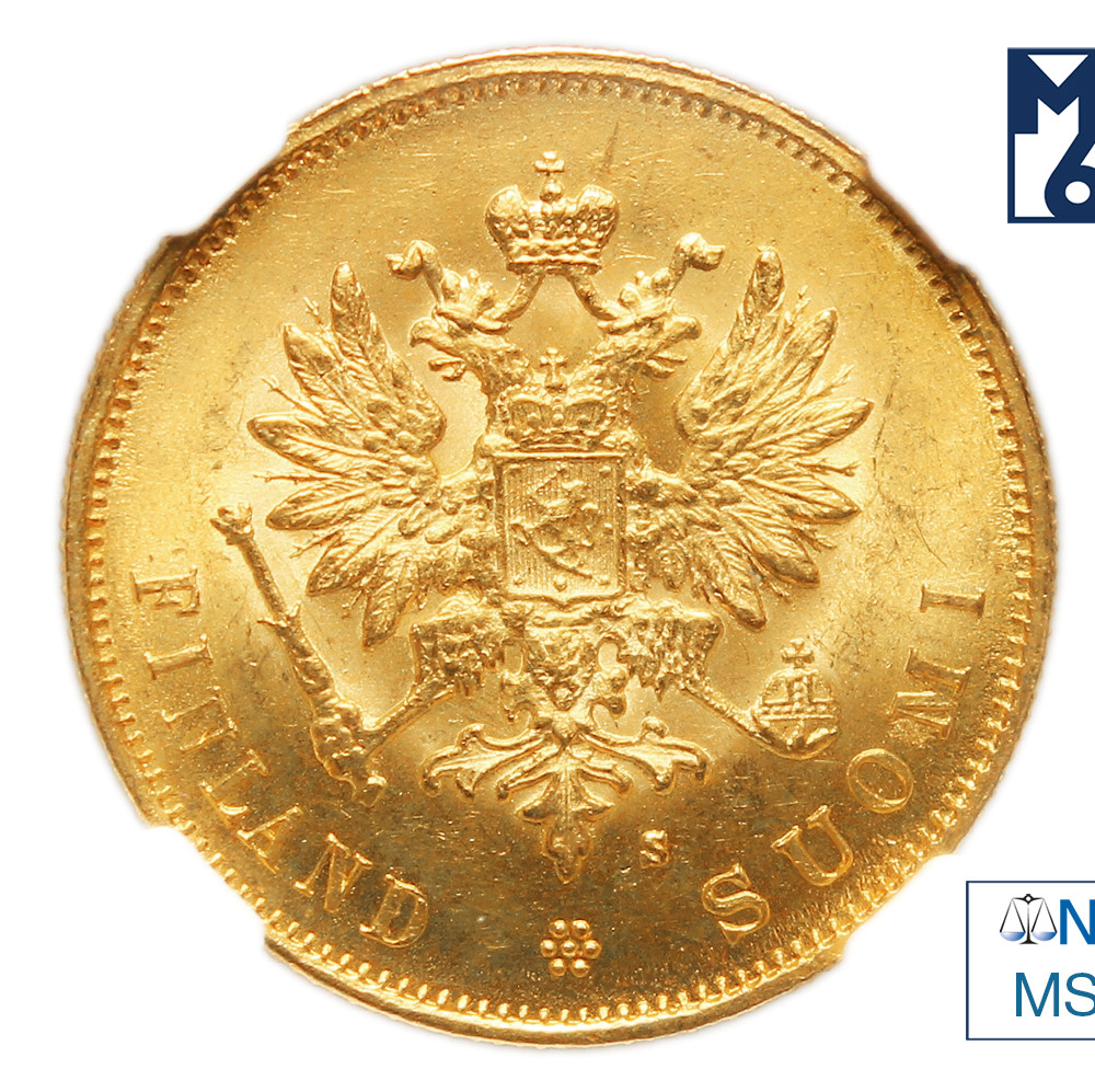 10 марок 1882 года S Для Финляндии