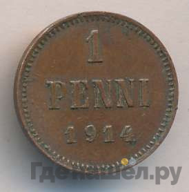 1 пенни 1914 года Для Финляндии