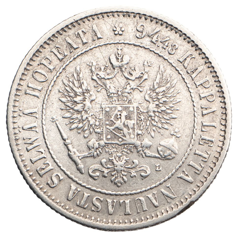 1 марка 1892 года L Для Финляндии
