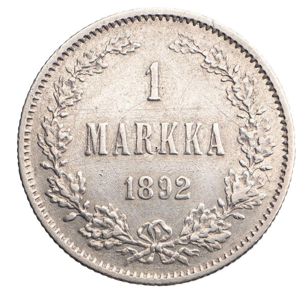 1 марка 1892 года L Для Финляндии