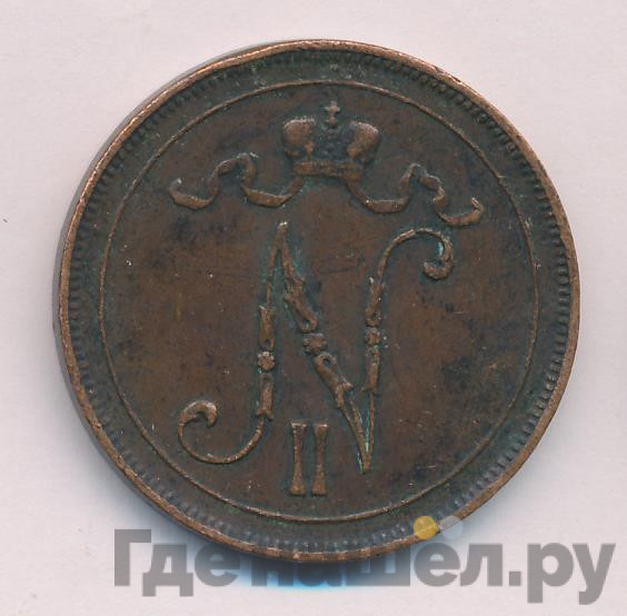 10 пенни 1908 года Для Финляндии