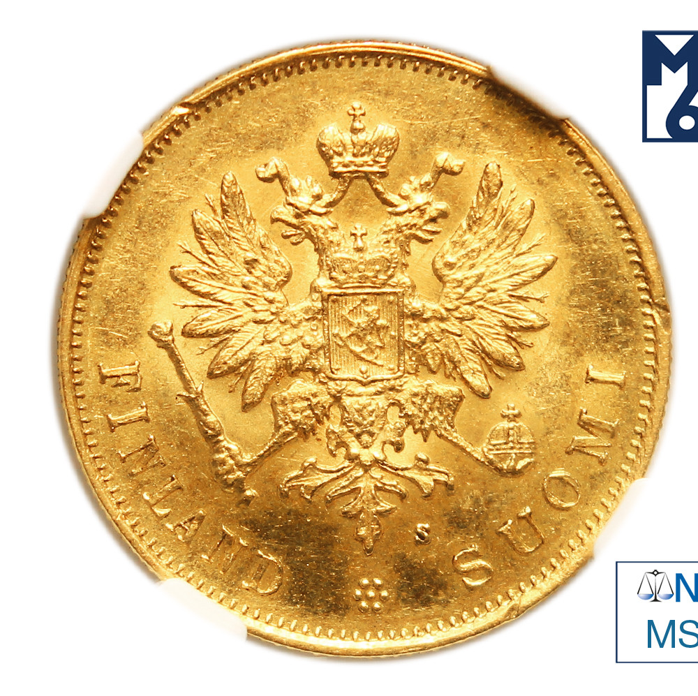 10 марок 1882 года S Для Финляндии