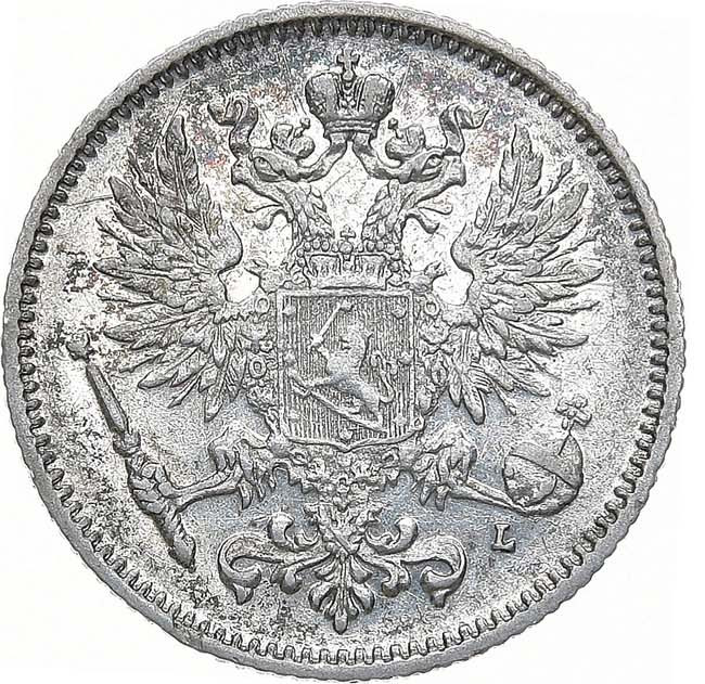 50 пенни 1893 года L Для Финляндии