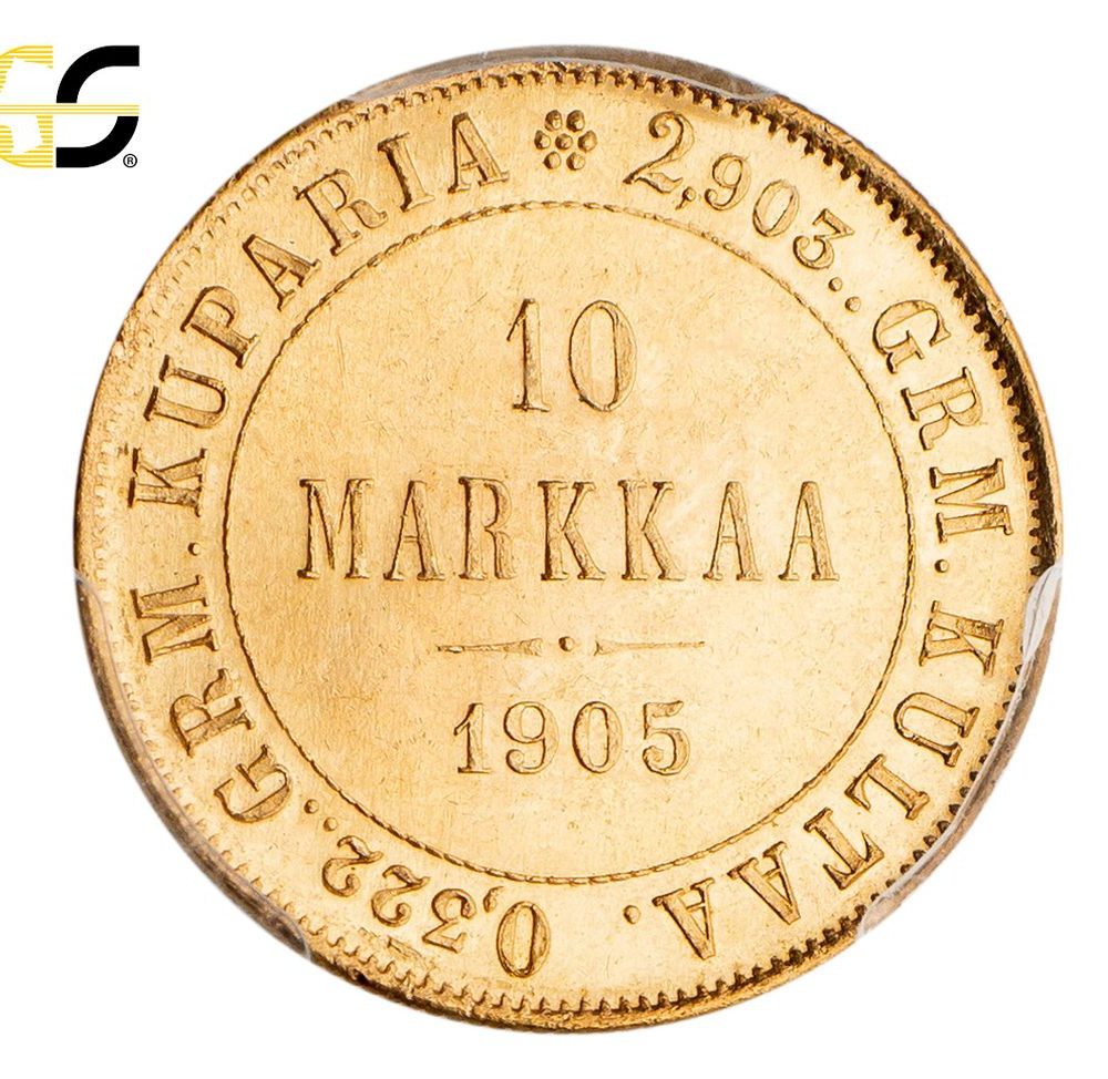 10 марок 1905 года L Для Финляндии