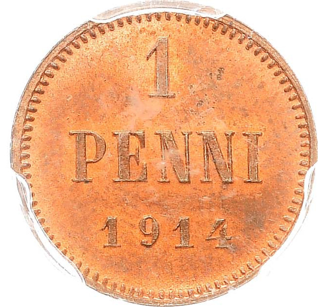 1 пенни 1914 года Для Финляндии