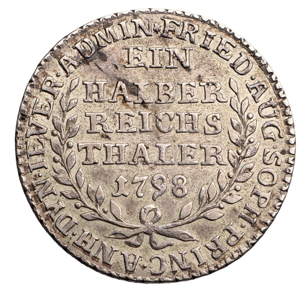 Талер 1798 года Йеверская монета