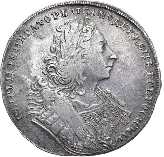 1 рубль 1729 года