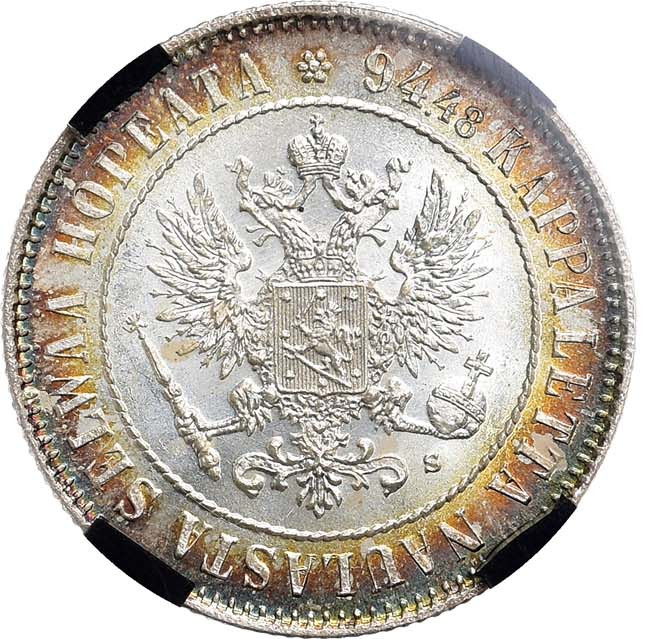 1 марка 1915 года S Для Финляндии
