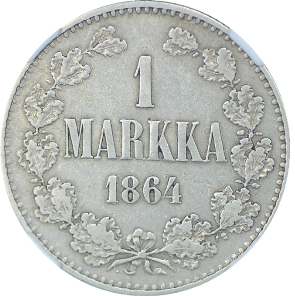 1 марка 1864 года S Для Финляндии