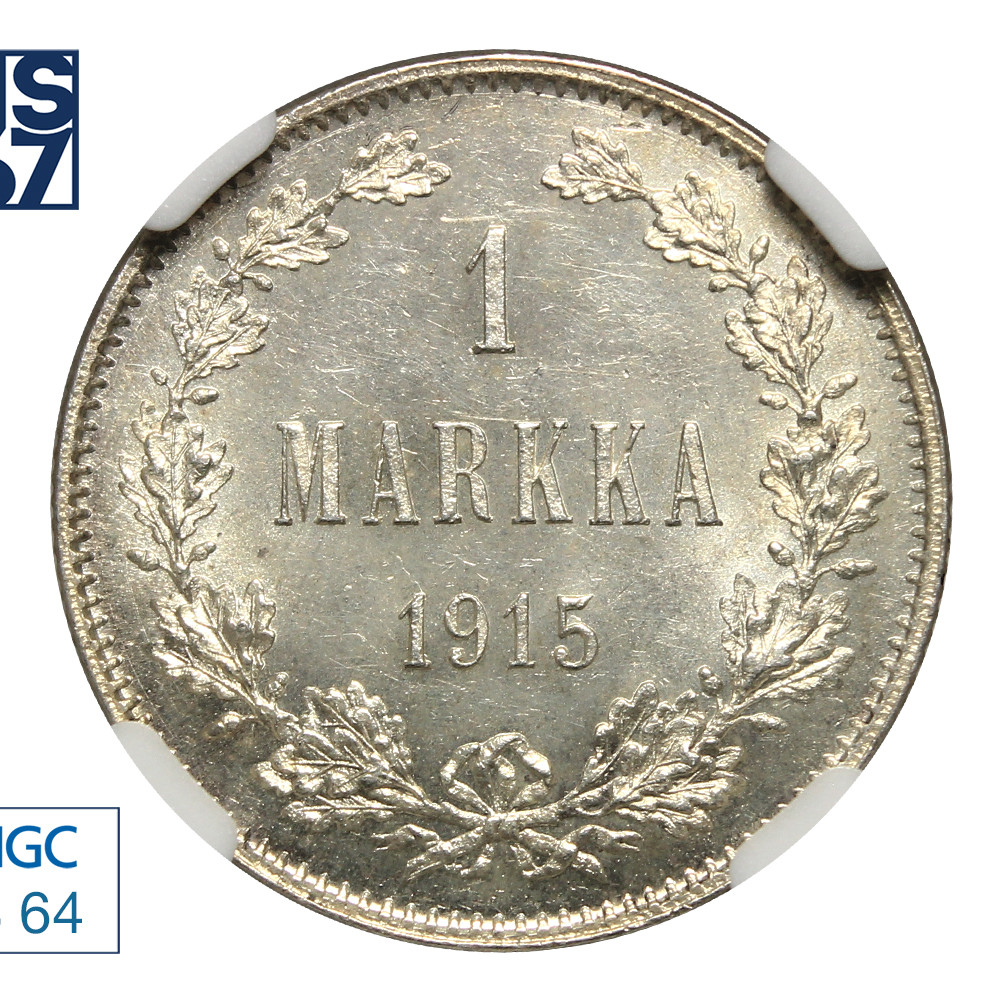 1 марка 1915 года S Для Финляндии