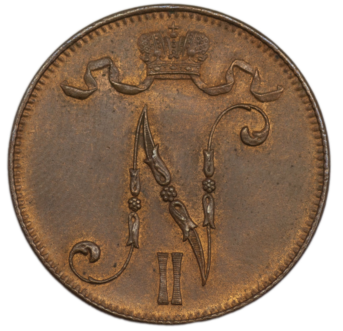 5 пенни 1915 года Для Финляндии
