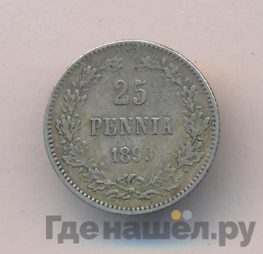 25 пенни 1899 года L Для Финляндии