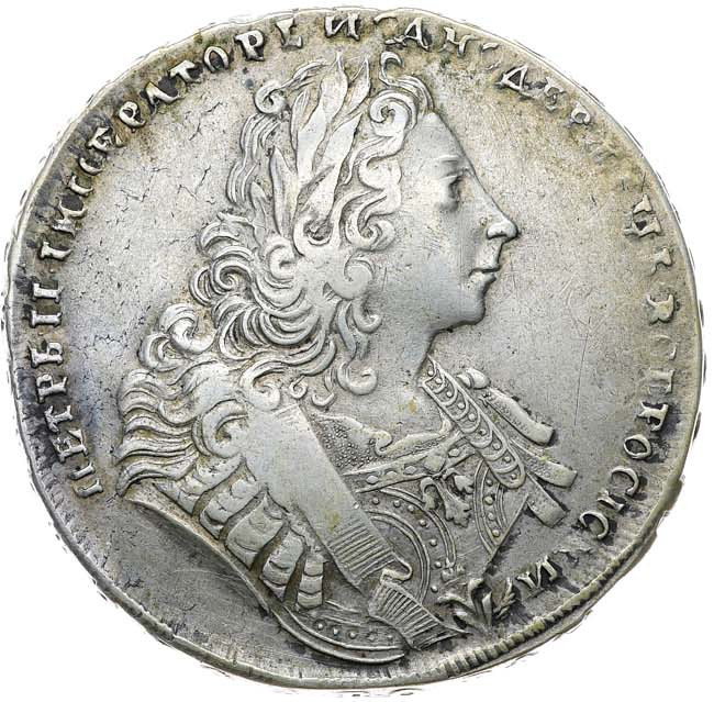 1 рубль 1729 года