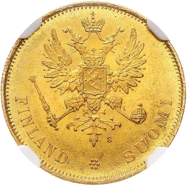 10 марок 1878 года S Для Финляндии
