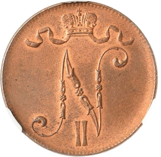 5 пенни 1916 года Для Финляндии