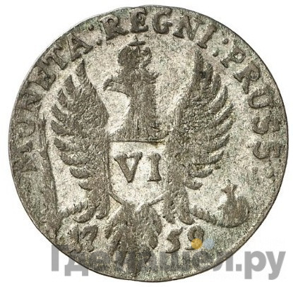 6 грошей 1759 года