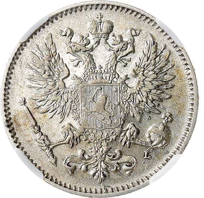 50 пенни 1908 года L Для Финляндии