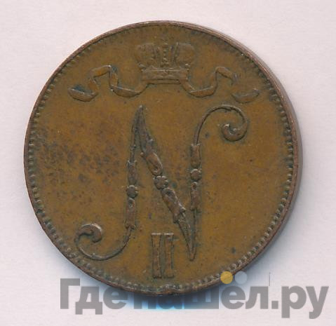 5 пенни 1898 года Для Финляндии