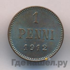 1 пенни 1912 года Для Финляндии