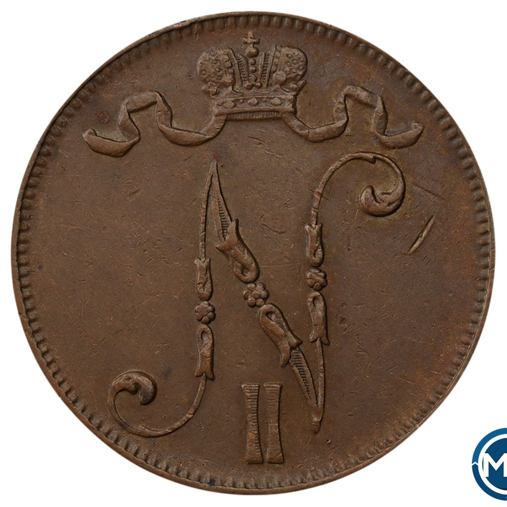 5 пенни 1912 года Для Финляндии