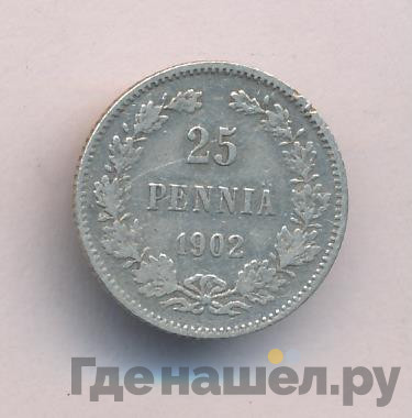 25 пенни 1902 года L Для Финляндии